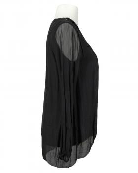 Seidenbluse in  schwarz von Made in Italy (Bild 2)