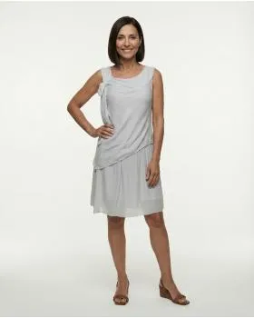 Kleid mit Seide in  grau von Diana (Bild 1)