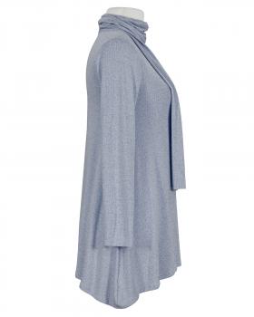 Tunikashirt mit Schal in  blau von Made in Italy (Bild 3)