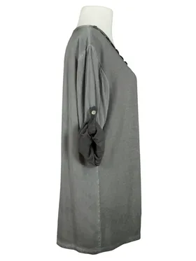 Tunikashirt mit Spitze in  grau von Spaziodonna (Bild 2)
