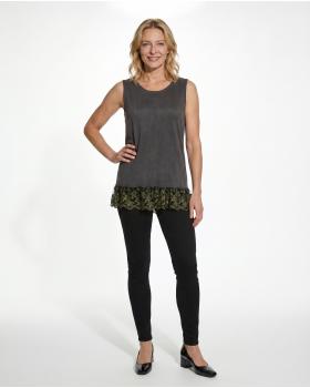 Twinset - Strickh�lle und Top in  grau von Montan (Bild 4)