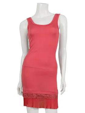 Unterkleid mit Spitze in  koralle von Diana (Bild 1)