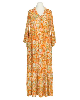Viskosekleid Floral in  orange von H. Trend (Bild 1)