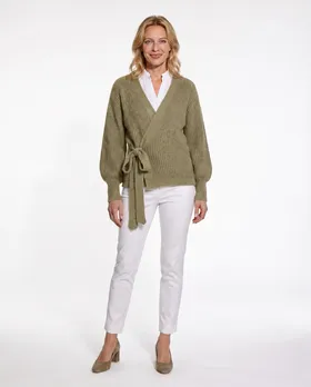 Wickel Strickjacke in  taupe von Diana (Bild 3)