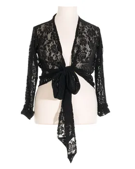 Wickeljacke Spitze in  schwarz von FASHION (Bild 1)