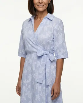 Wickelkleid Floral in  hellblau von Italia Moda (Bild 4)
