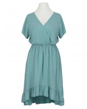 Wickeloptik Kleid mit Volant in  aqua von Spaziodonna (Bild 1)