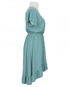 Wickeloptik Kleid mit Volant in  aqua von Spaziodonna (Bild 2)