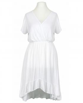 Wickeloptik Kleid mit Volant in  weiss von Spaziodonna (Bild 1)