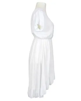 Wickeloptik Kleid mit Volant in  wei� von Spaziodonna (Bild 2)
