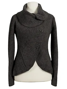 Wolljacke Caban in  grau von Diana (Bild 1)