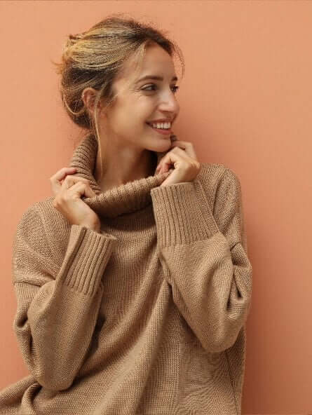 Pullover Damen braun